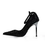 کفش زنانه مجلسی تمام نگین کد 1454 - Image 9